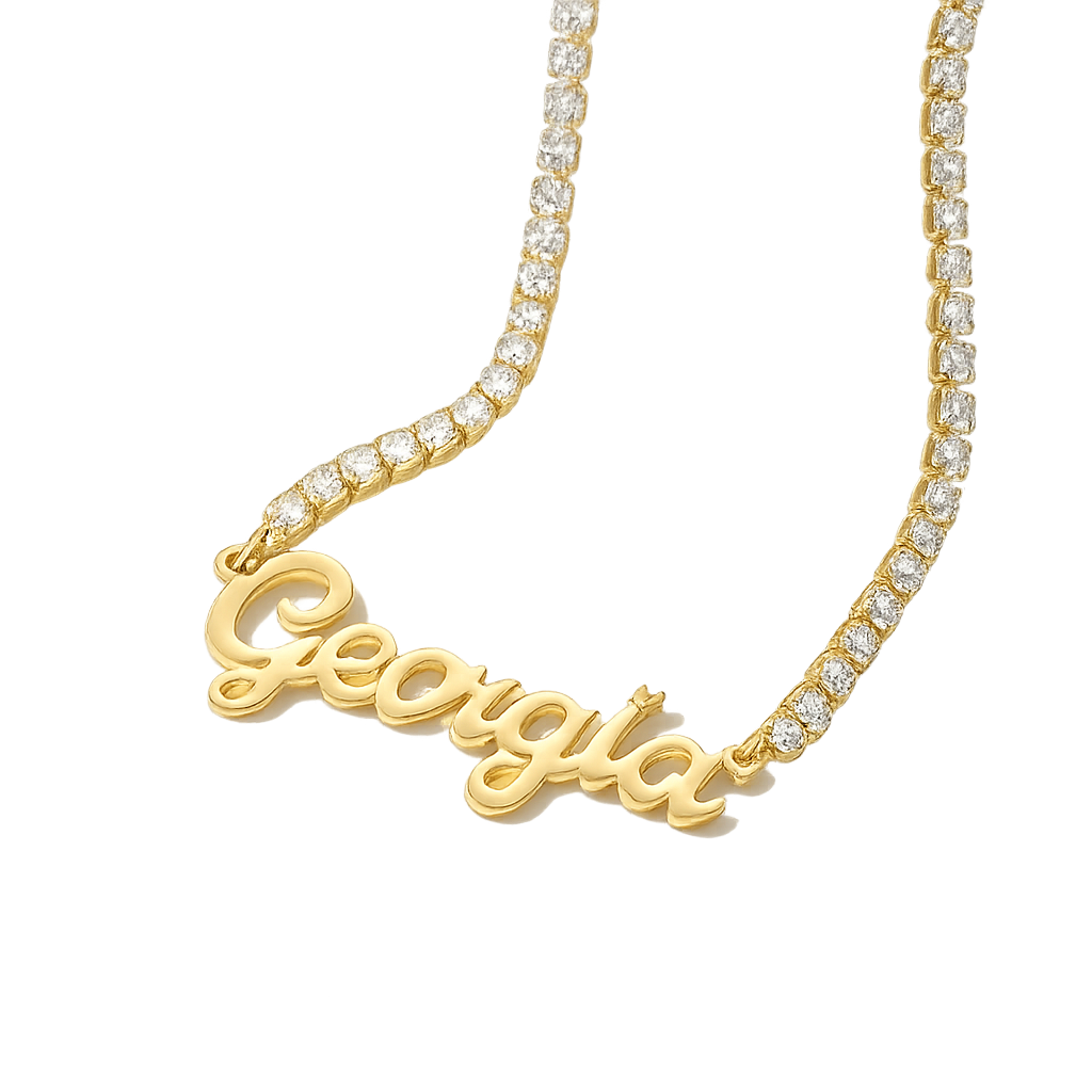 Custom Name Tennis Necklace