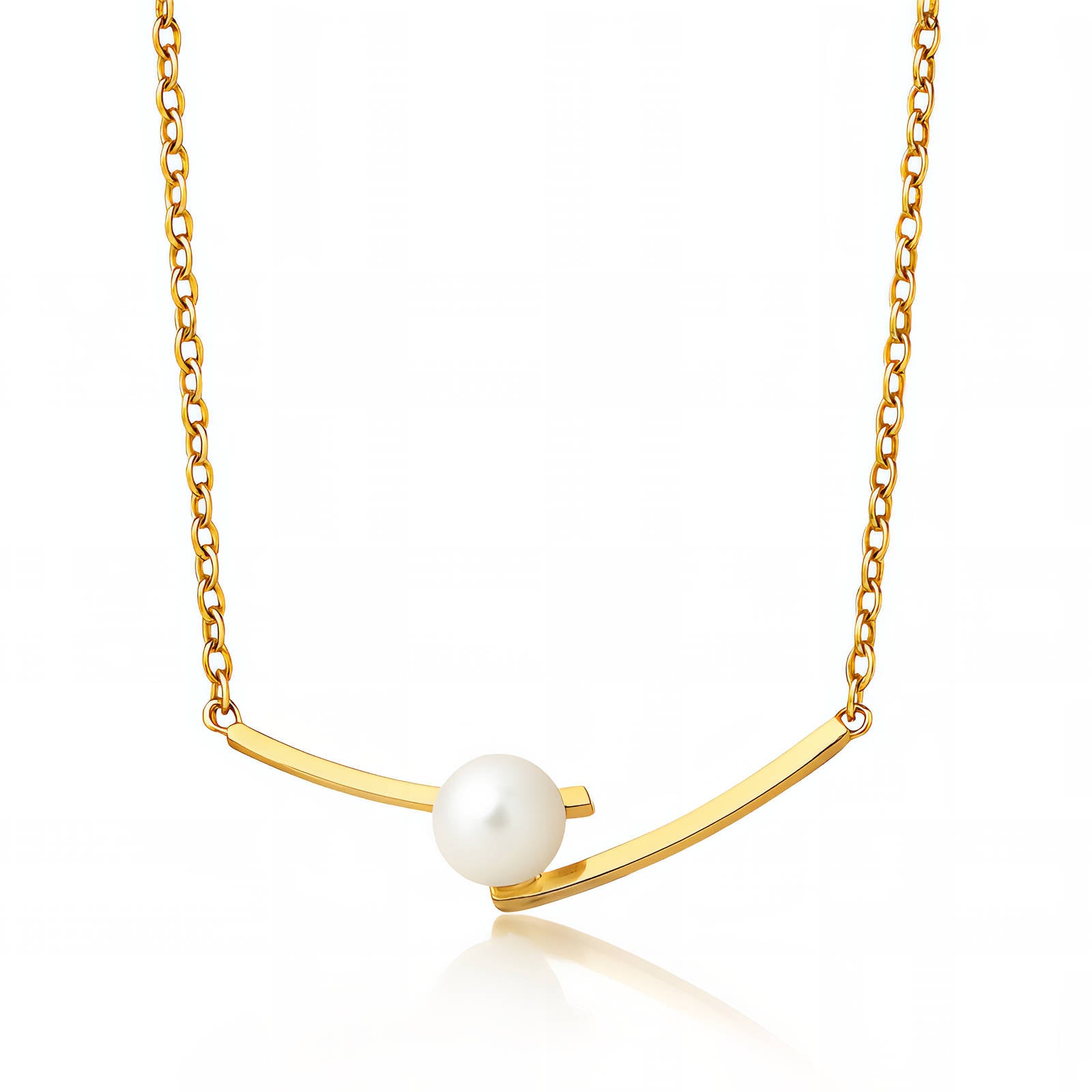 The Arc & Pearl Necklace
