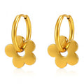 Golden Bloom Charm Earrings