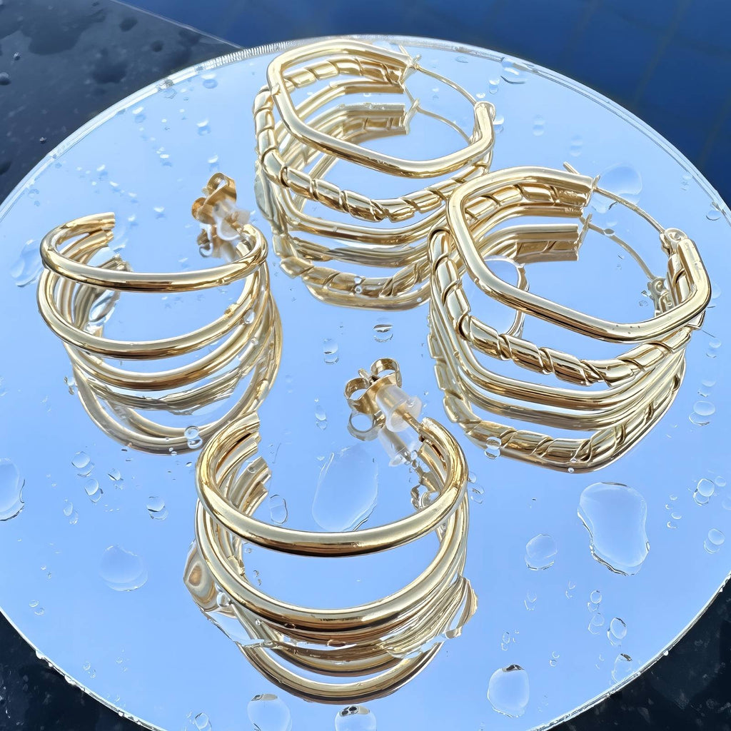 Trilogy Layered Earrings