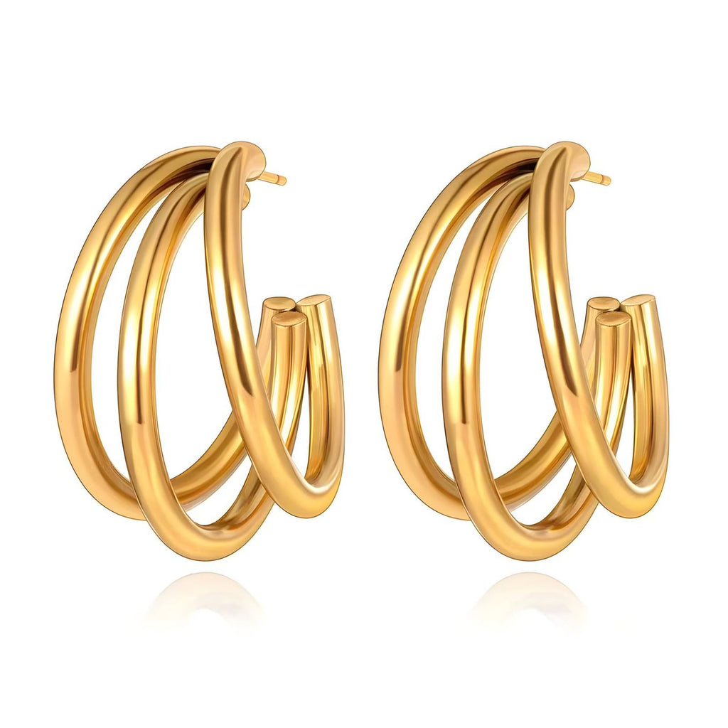 Trilogy Layered Earrings