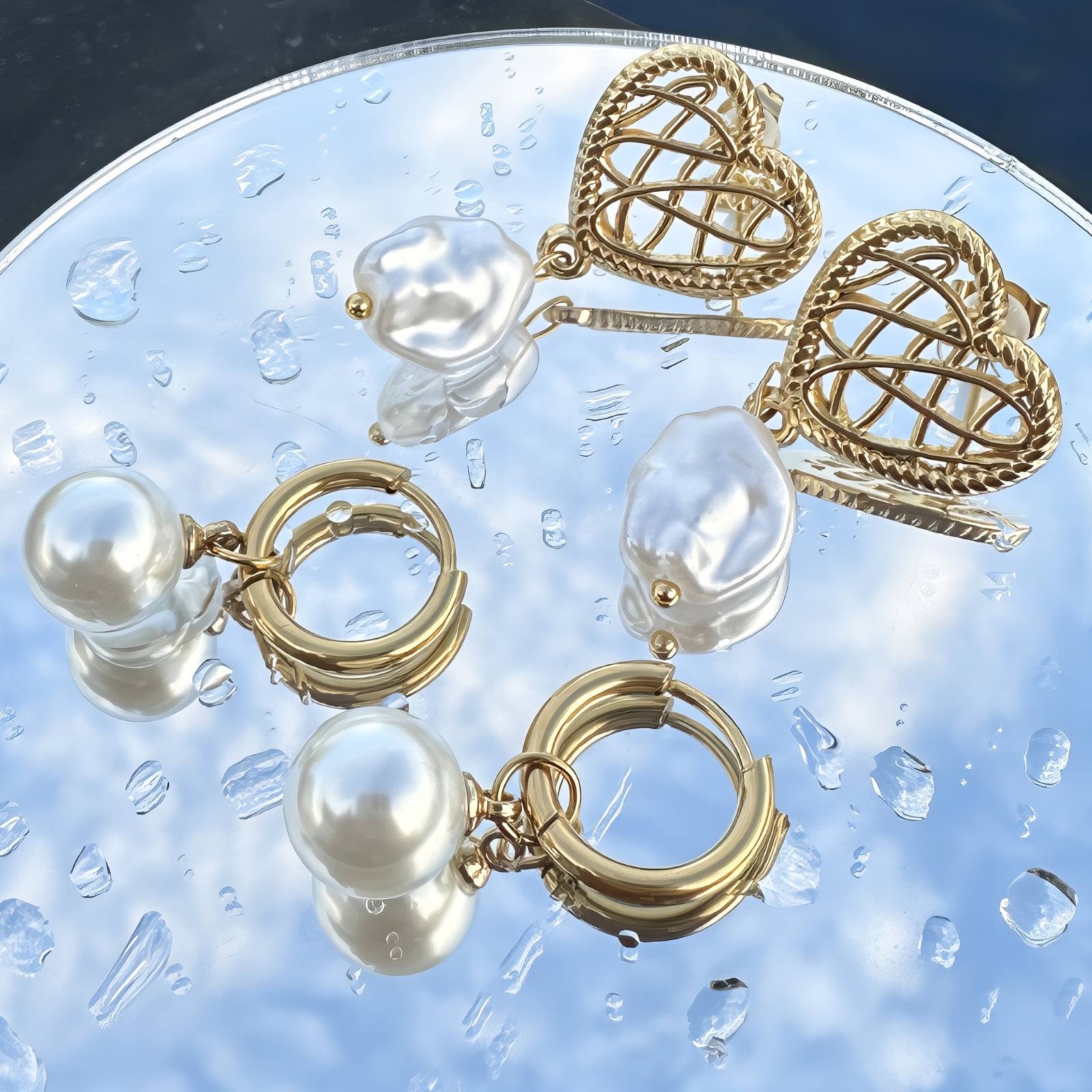 Luminous Globe Drops Earring