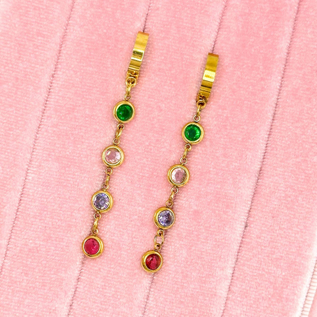VYRA Waterproof Gold Hoop Earrings - tarnish-free hypoallergenic jewellery NZ AU