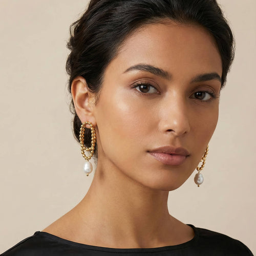 Baroque Tiered Earrings