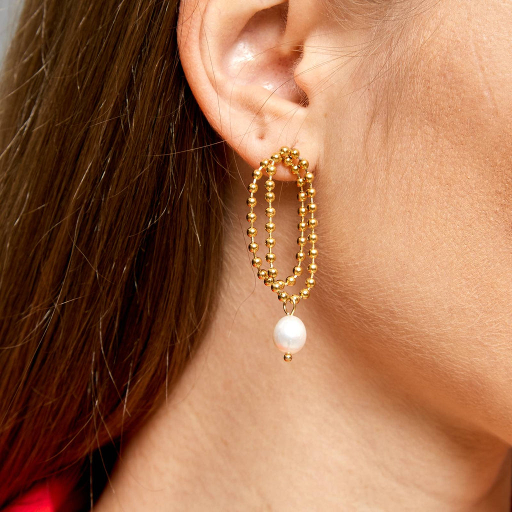 Baroque Tiered Earrings