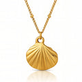 The Gilded Scallop Necklace