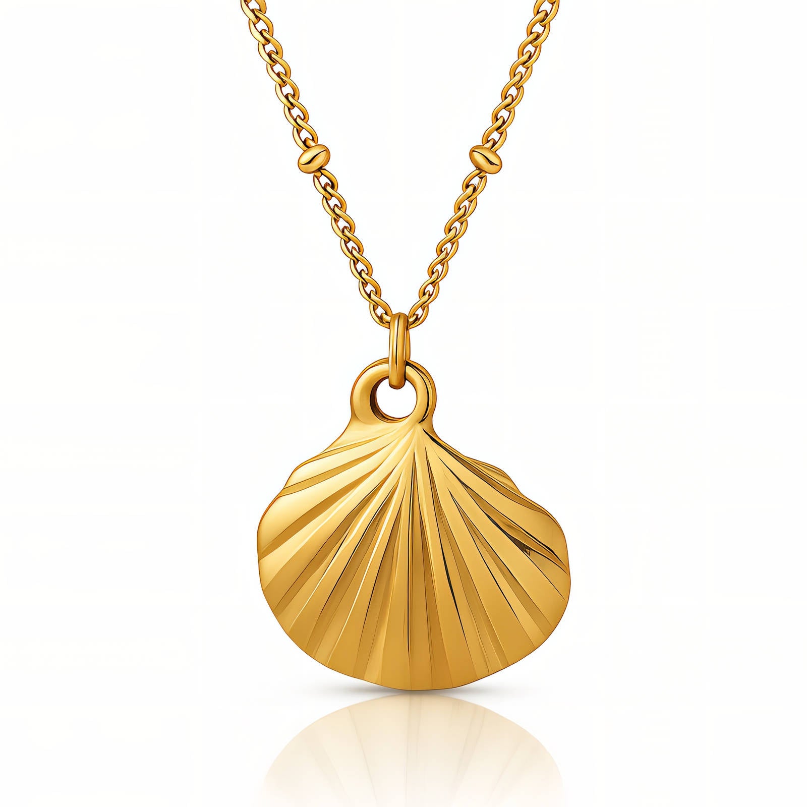 The Gilded Scallop Necklace