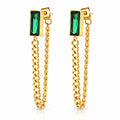 Emerald Link Drapes Earring