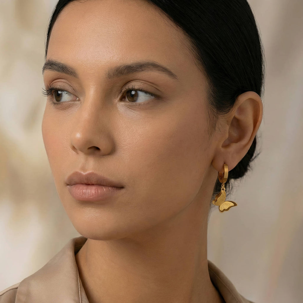 Golden Mariposa Earring