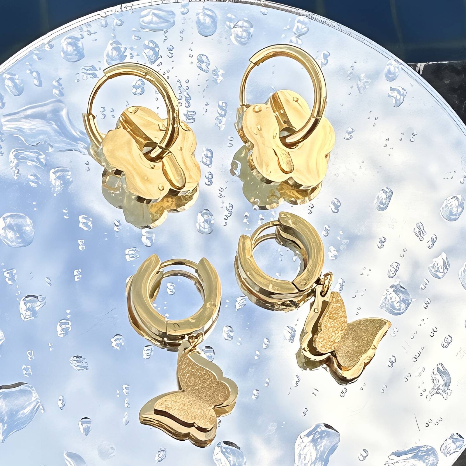 Golden Mariposa Earring