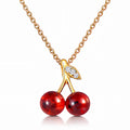 The Crimson Cherry Necklace
