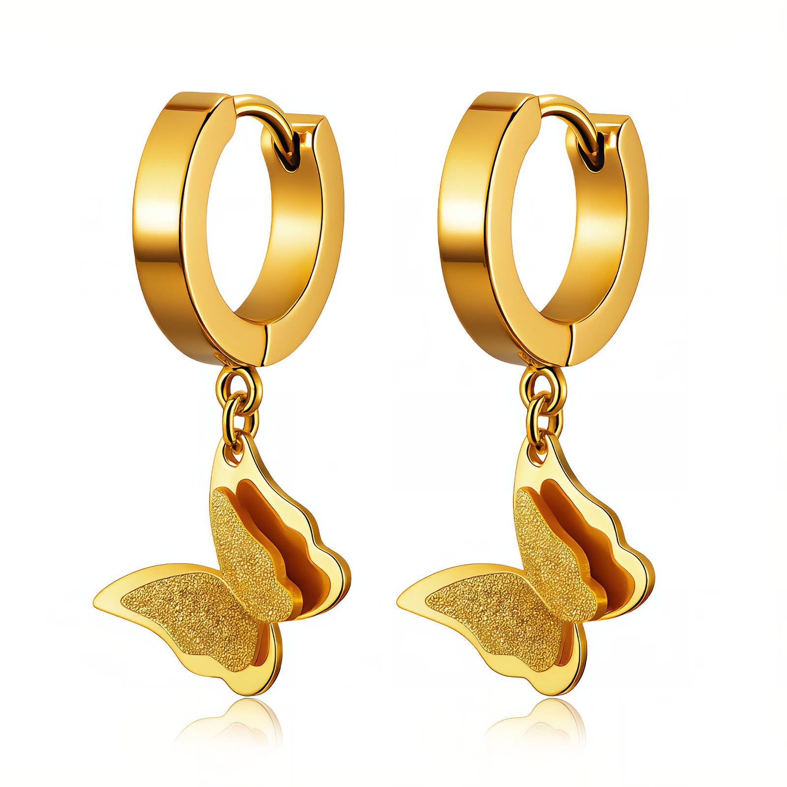 Golden Mariposa Earring