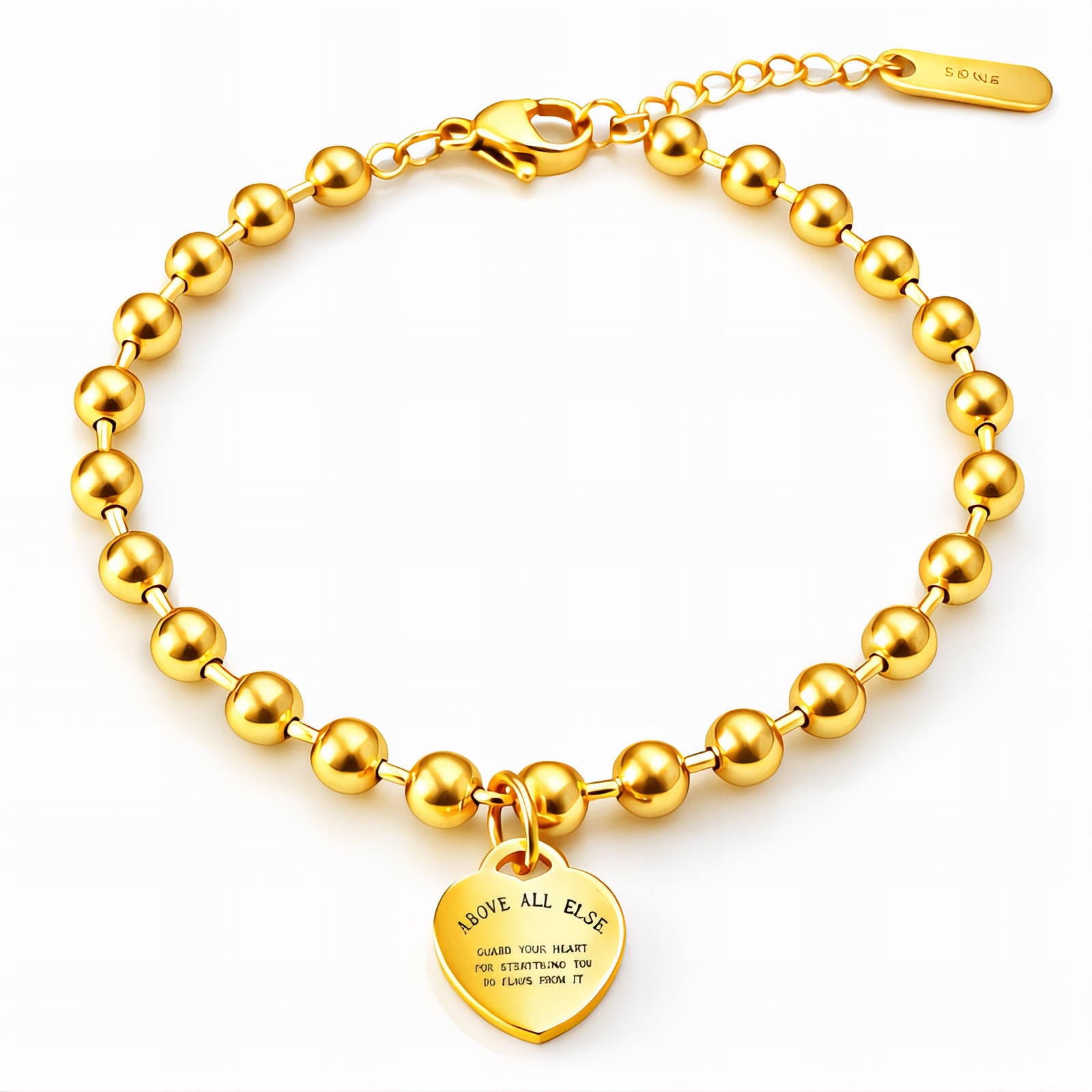 The Guardian Heart Bead Bracelet