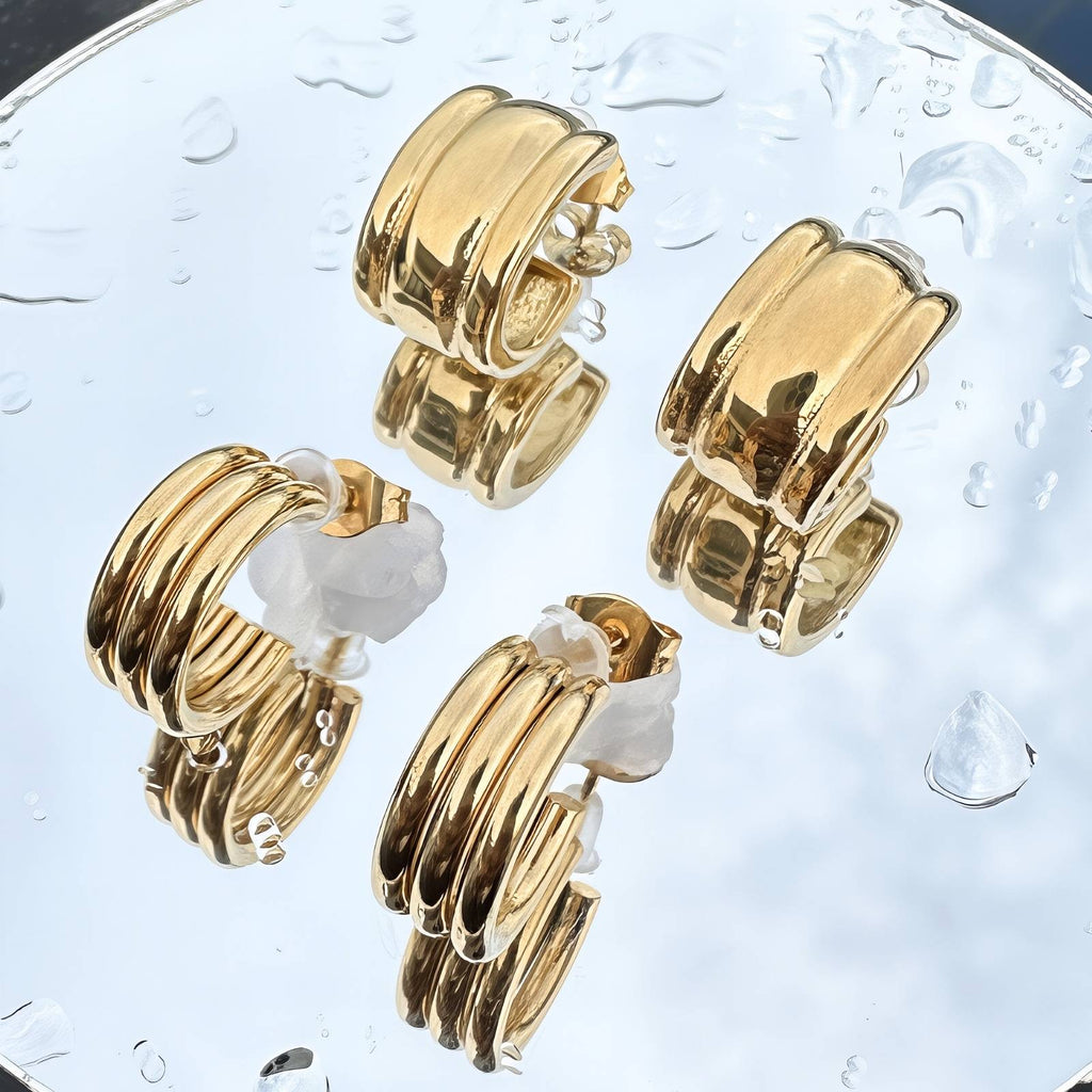 The Triple Ridge Earring