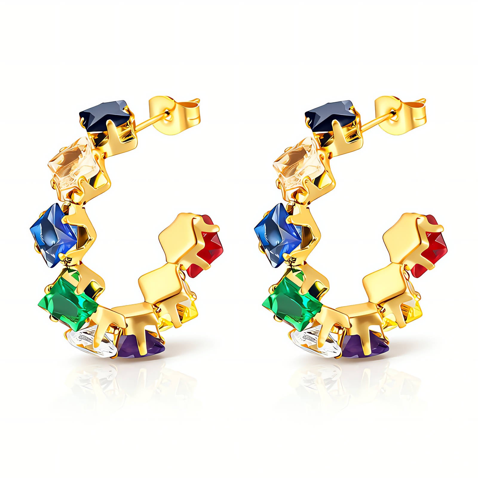 Spectrum Hoop Earrings