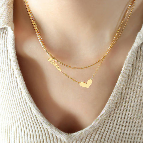Argent Molten Slab Necklace