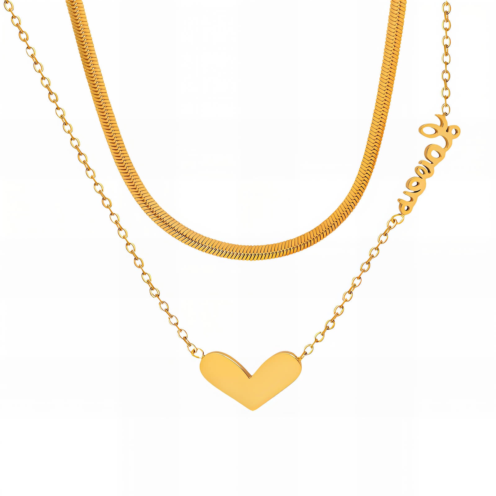 Argent Molten Slab Necklace
