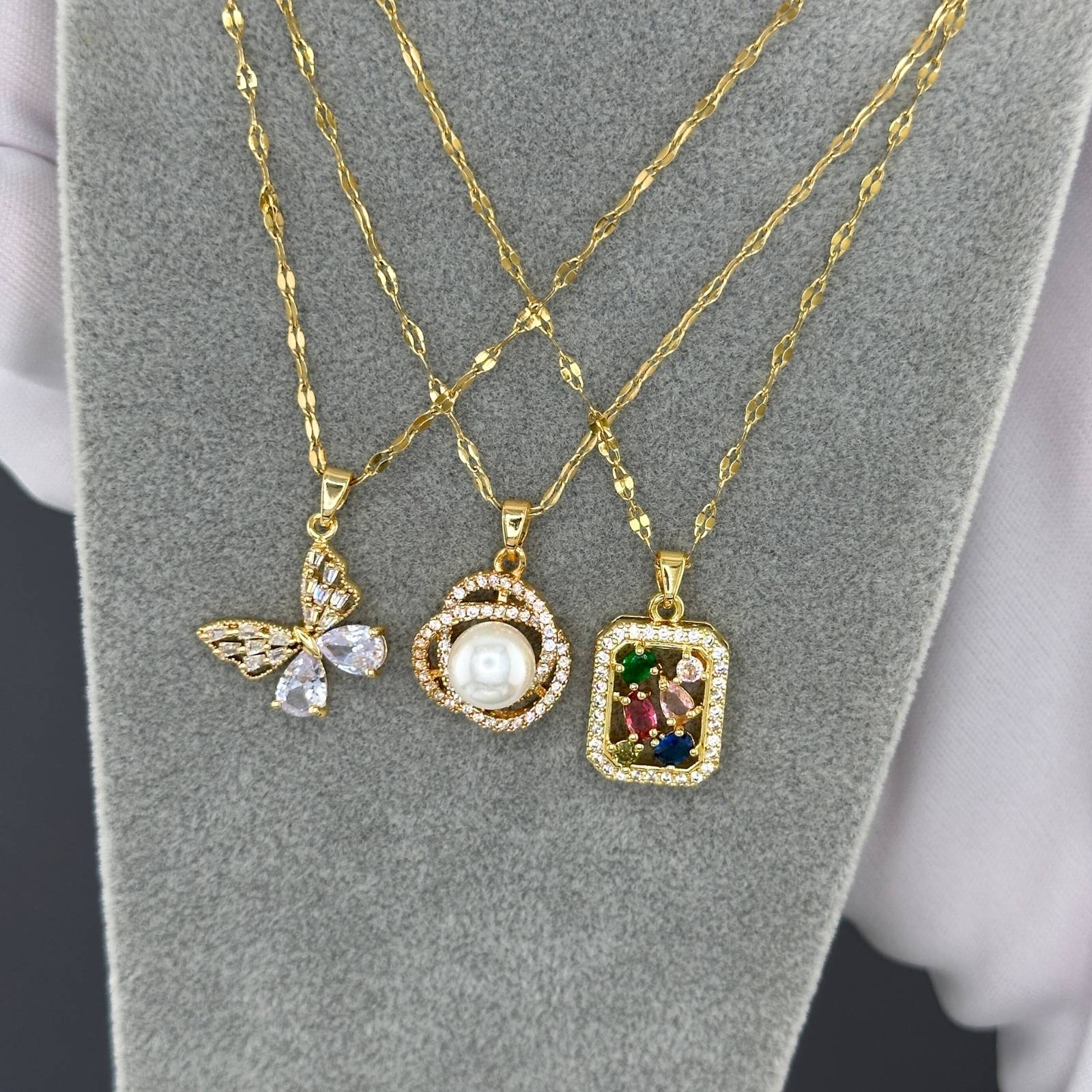 Radiant Prism Mosaic Necklace