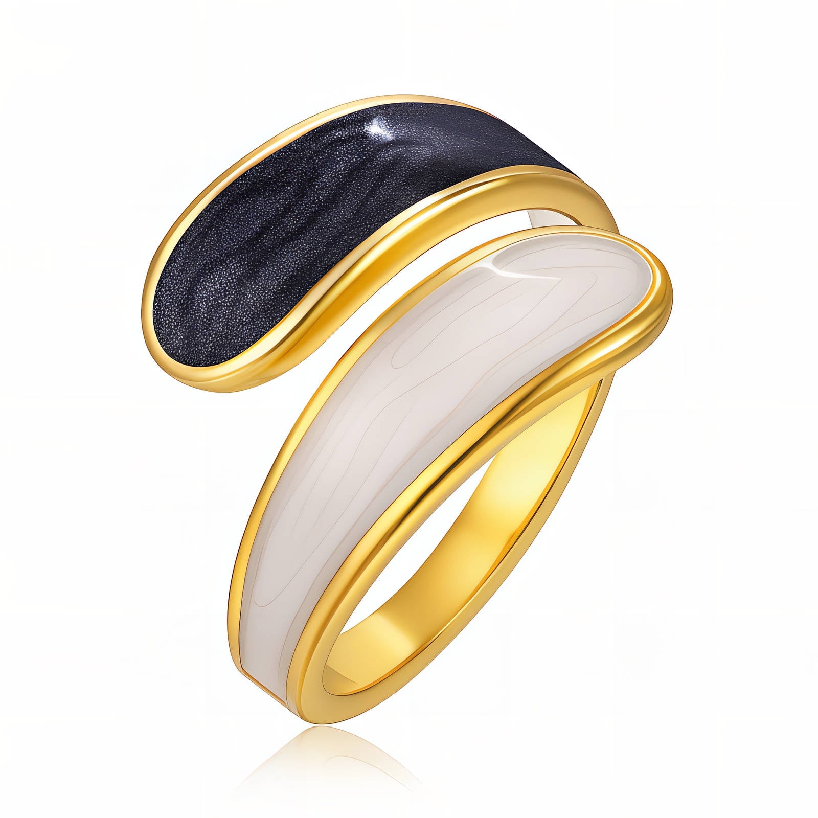 Midnight & Moonbeam Bypass Ring