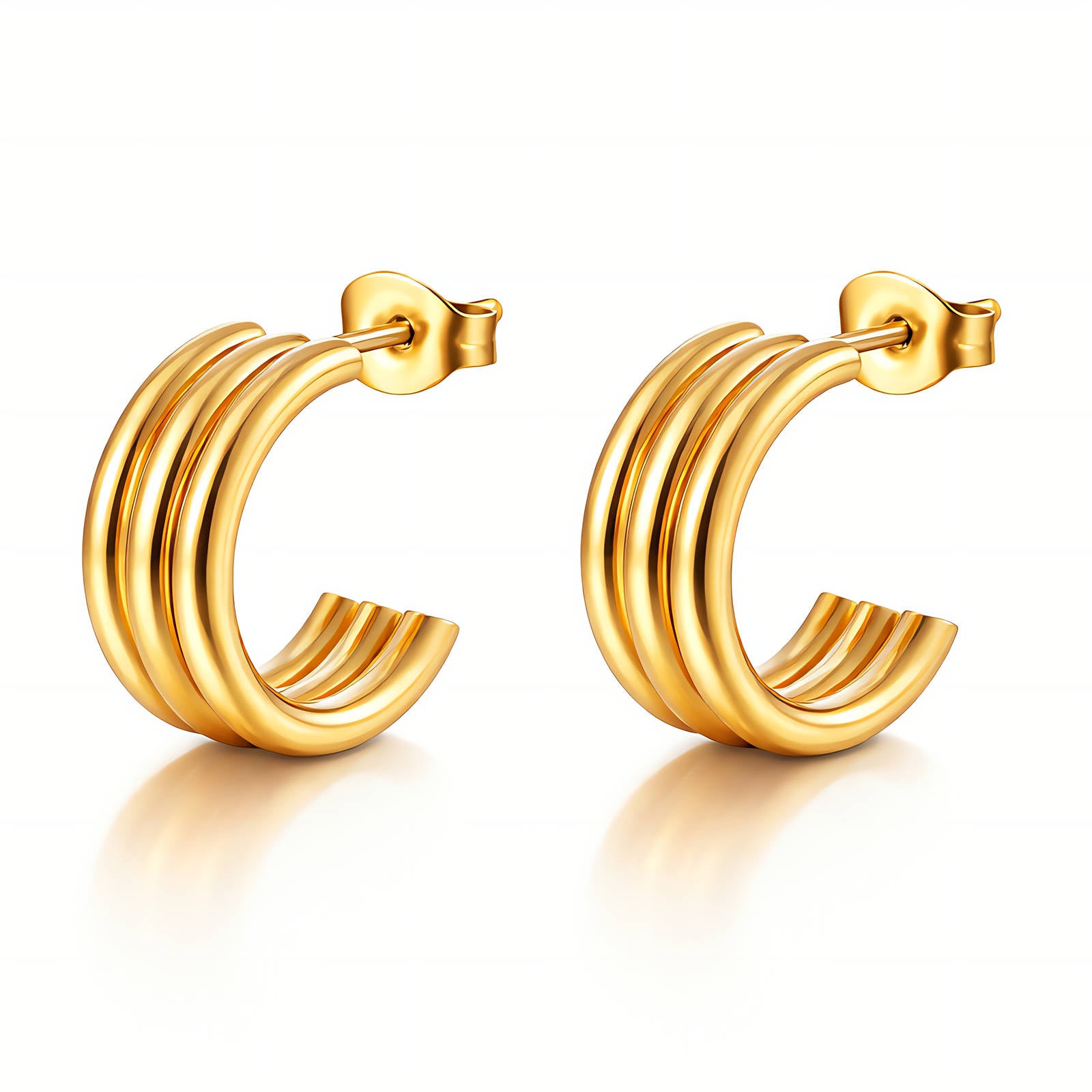 The Triple Ridge Earring