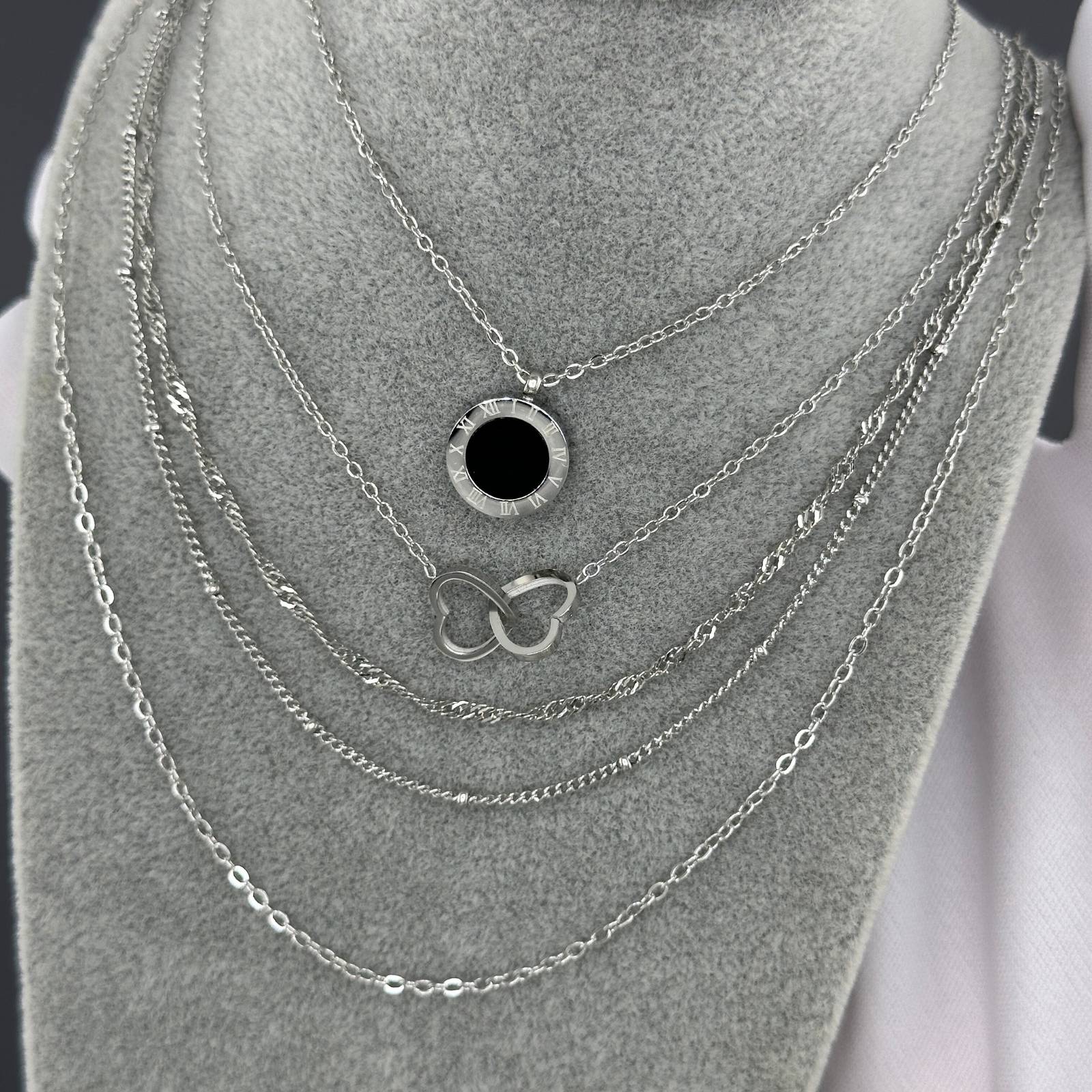 Necklace, 18K Gold Plated Steel