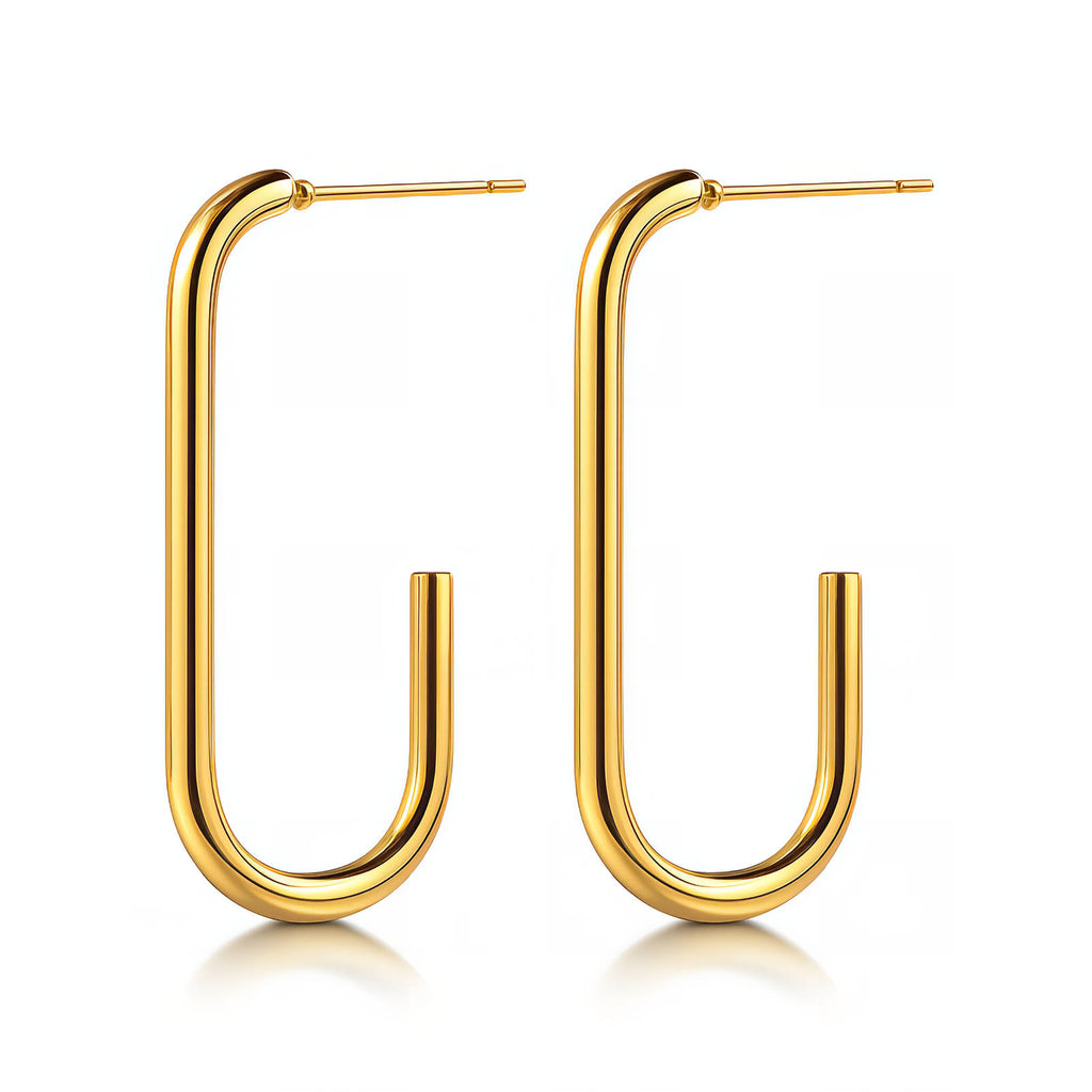The Elongated Gilded Earring