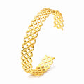 Bracelet, 18K Gold Plated Steel