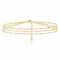 Bracelet, 18K Gold Plated Steel