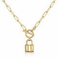 Gold Lock Necklace - waterproof tarnish-free hypoallergenic necklace by VYRA