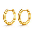 Earrings, 18K Gold Plated Steel