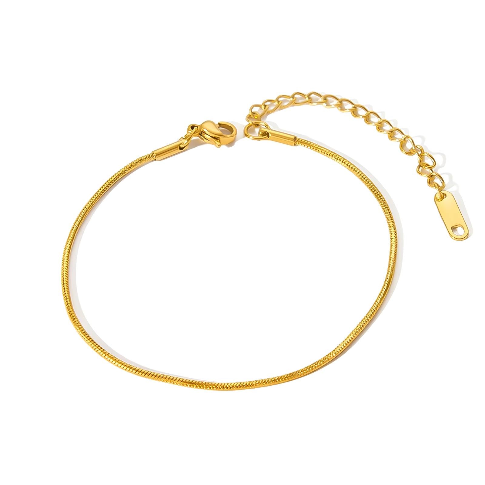 VYRA Waterproof Gold Fine Bracelet - tarnish-free hypoallergenic jewellery NZ AU
