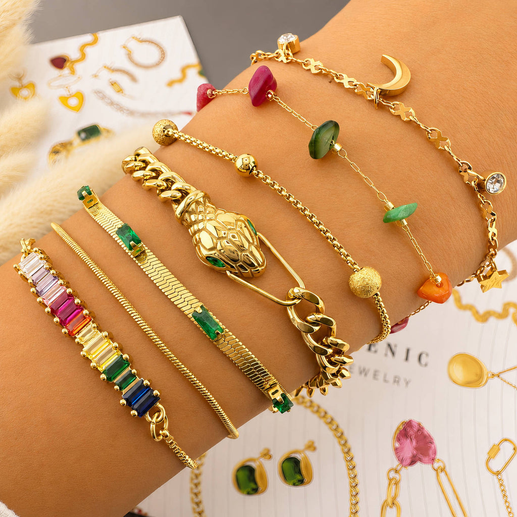 VYRA Waterproof Gold Fine Bracelet - tarnish-free hypoallergenic jewellery NZ AU