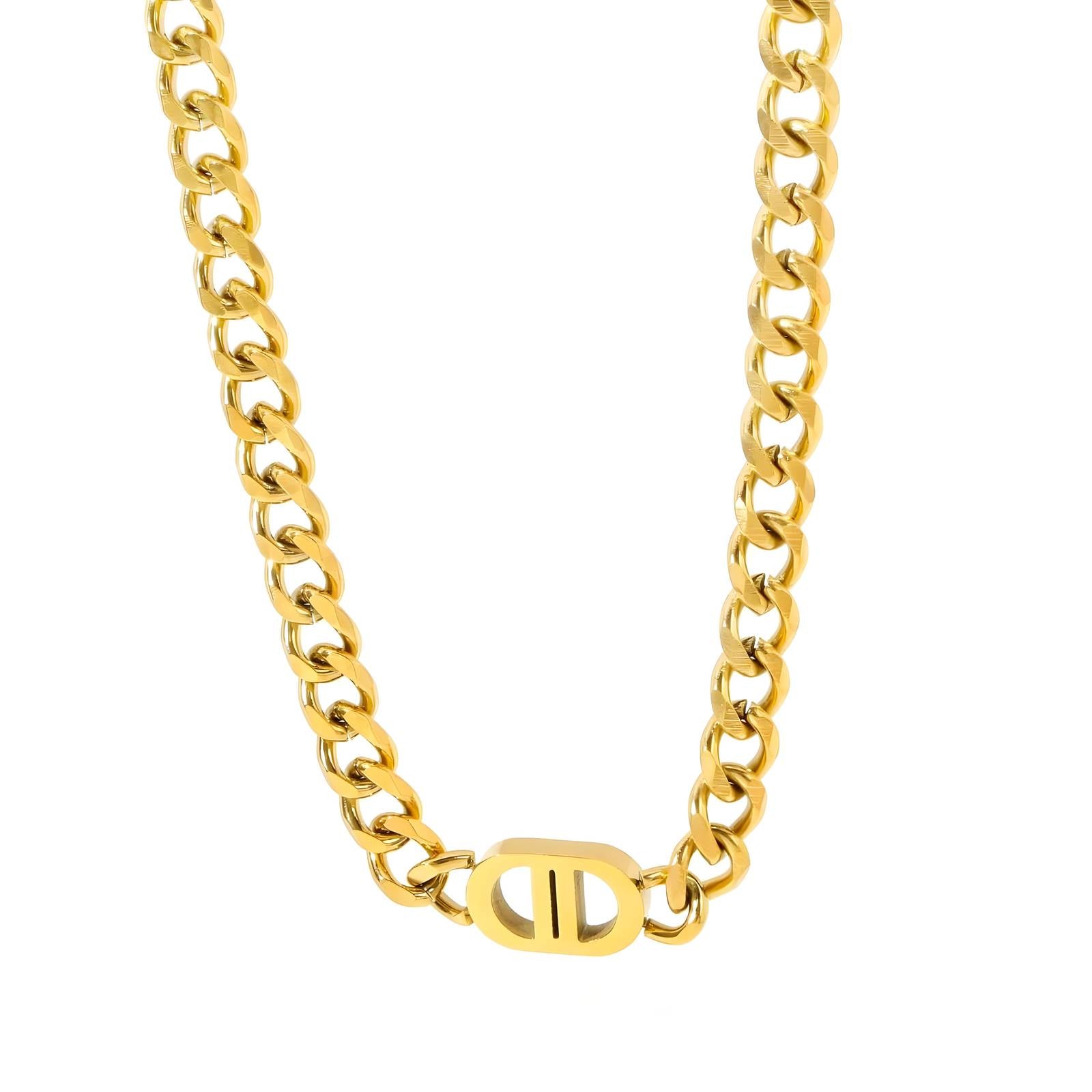 Gold Minimalist Necklace - waterproof tarnish-free hypoallergenic necklace by VYRA