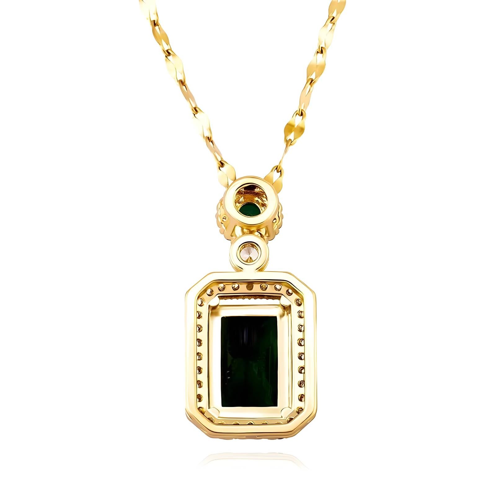 Necklace, 18K Gold Plated Steel