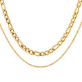 VYRA Waterproof Layered Gold Necklace - tarnish-free hypoallergenic jewellery NZ AU
