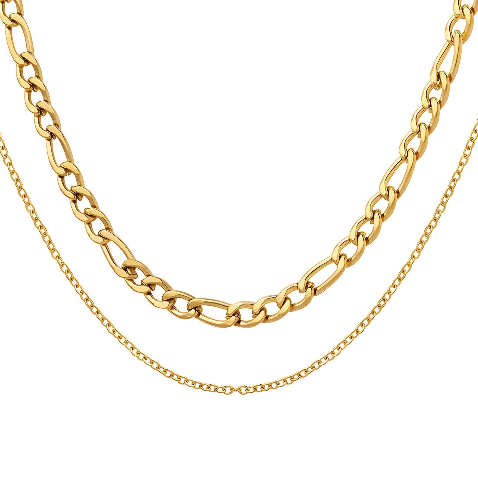 VYRA Waterproof Layered Gold Necklace - tarnish-free hypoallergenic jewellery NZ AU