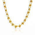 Necklace, 18K Gold Plated Steel