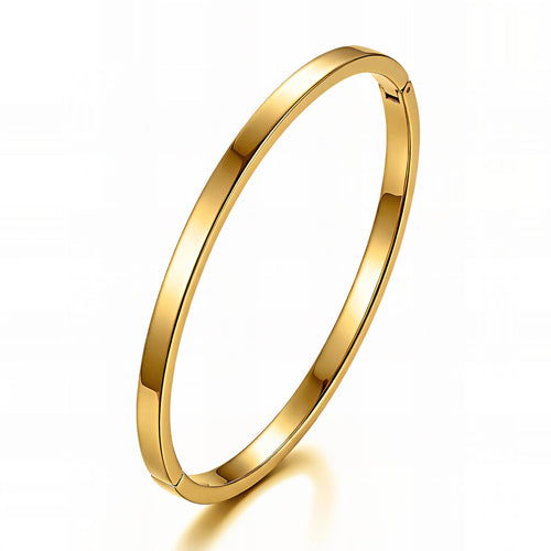 Classic Gold Bangle Waterproof Gold Bracelet for Women by VYRA Jewellery - waterproof tarnish-resistant gold bracelet