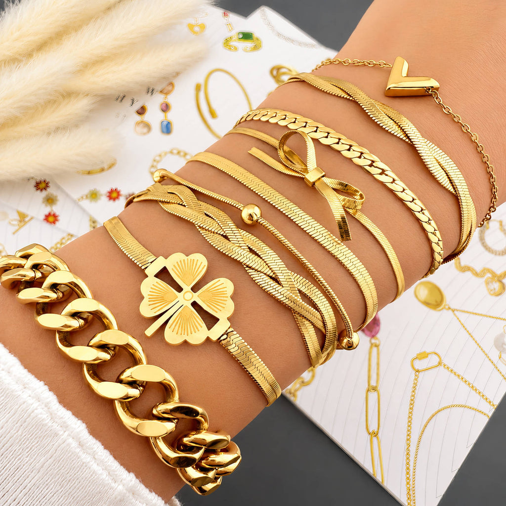 VYRA Waterproof Gold Fine Bracelet - tarnish-free hypoallergenic jewellery NZ AU