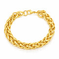Bracelet, 18K Gold Plated Steel