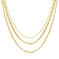 Necklace, 18K Gold Plated Steel