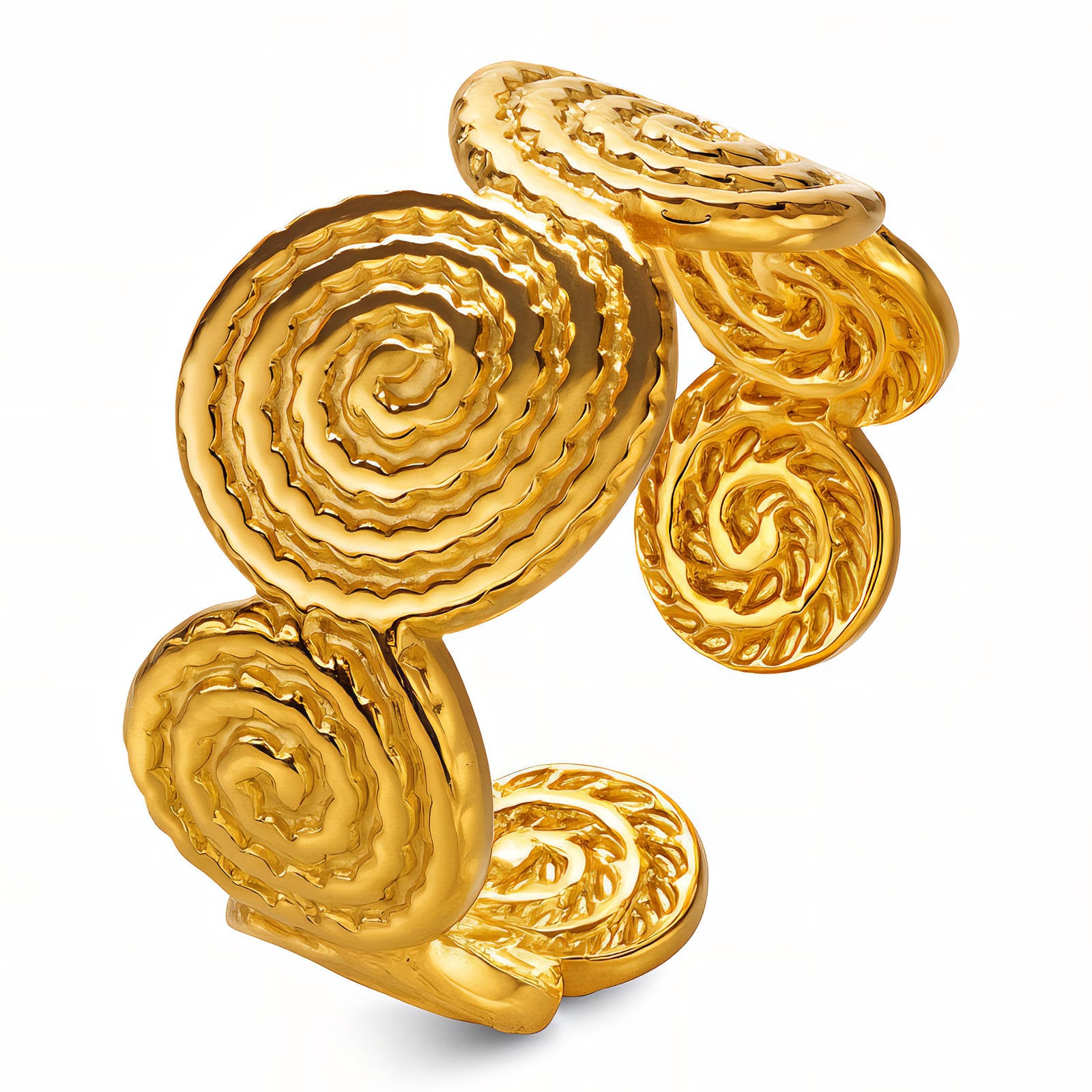 Selene Swirl Open Ring