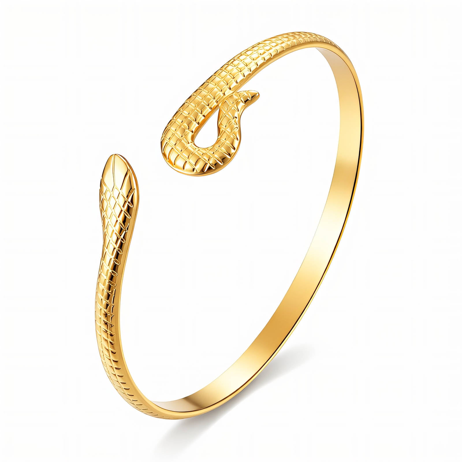 Snake Bracelet, 18K Gold Plated Steel