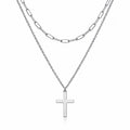 Crosses Necklace, Stainless Steel
