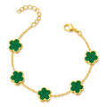 Green Clover Elegance Bracelet