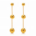 VYRA Waterproof Gold Drop Stud Earrings - tarnish-free hypoallergenic jewellery NZ AU