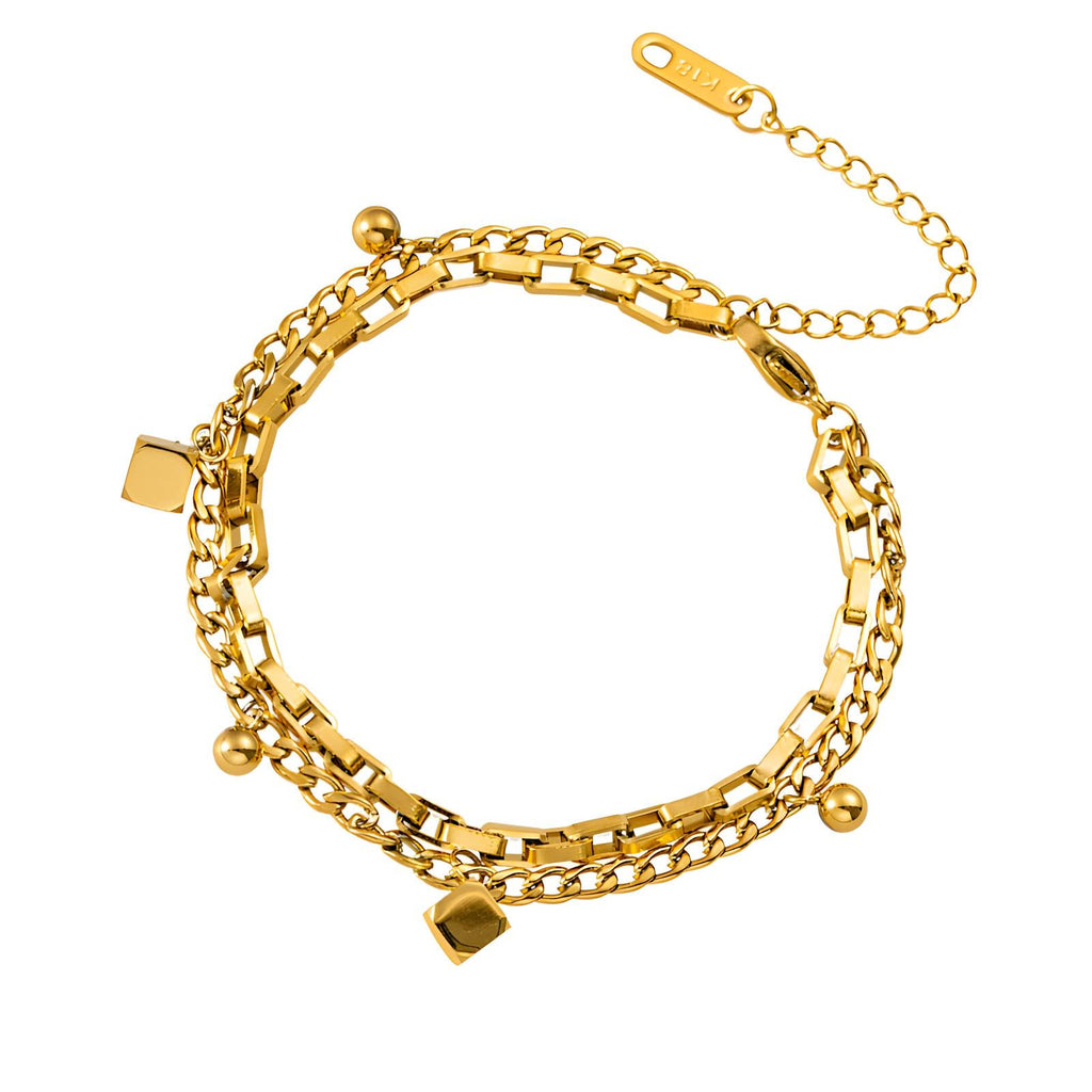 VYRA Waterproof Gold Fine Bracelet - tarnish-free hypoallergenic jewellery NZ AU