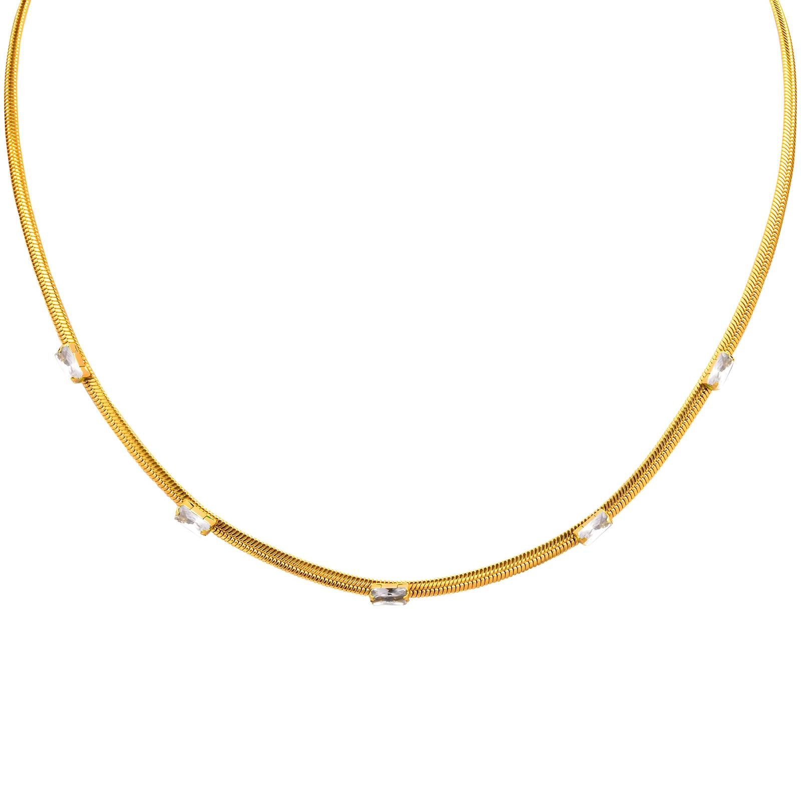 VYRA Waterproof Gold Pendant Necklace - tarnish-free hypoallergenic jewellery NZ AU