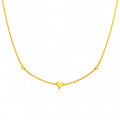 Hearts Necklace, 18K Gold Plated Steel