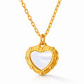 Hearts Necklace, 18K Gold Plated Steel